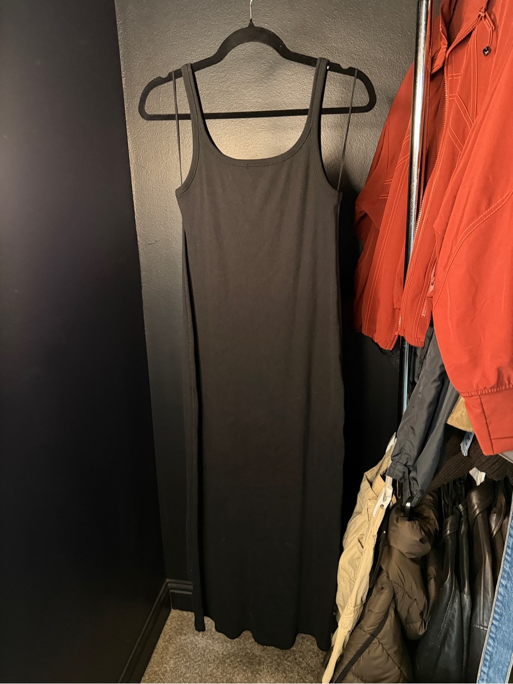 Buck Mason Black Tank Maxi Dress